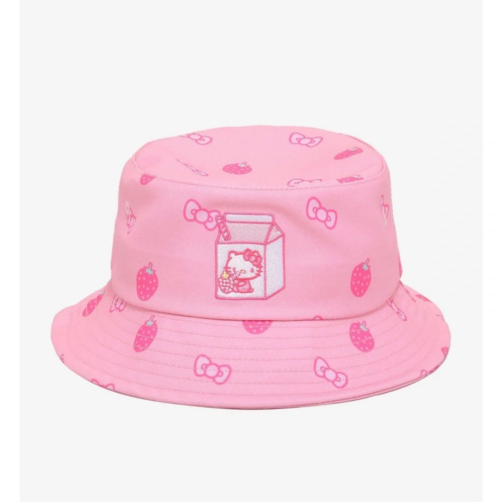 Hello Kitty Strawberries Bows Bucket Hat